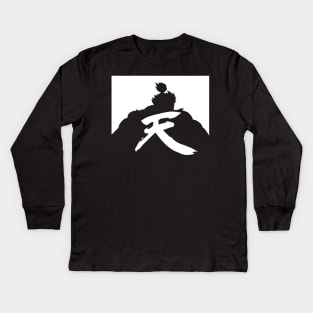 Akuma Back Design Kids Long Sleeve T-Shirt